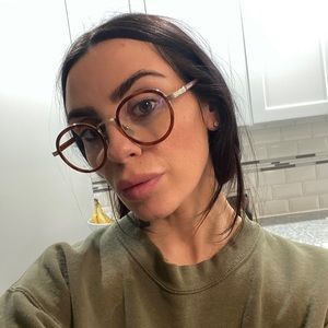 Gucci clear frame glasses